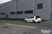   Vossen: CV1 - Matte Black Machined / Stainless Lip - F: 19x8.5 / R: 19x10